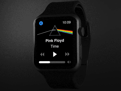 Apple watch Player + Music visualizations apple applewatch dailyui design equalizer music musicplayer player ui visualization watch