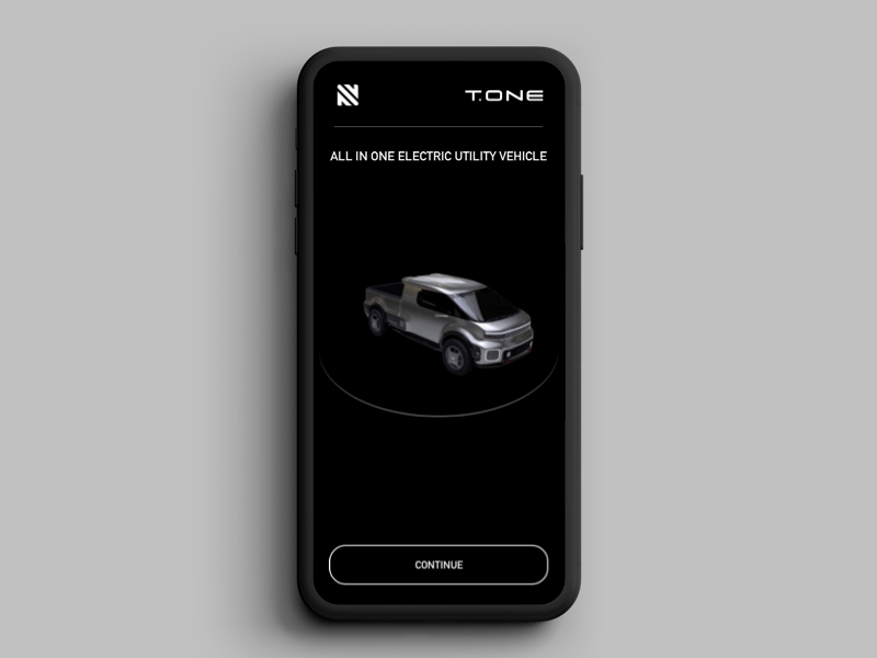 Success Message UI suggestion for T.ONE all in one e-pickup car confirmation dailyui dailyui11 design desing dribbble electric message process success t.one truck ui ux