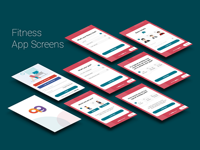 Fitness App Screens Design