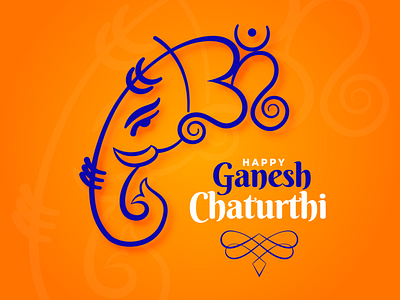 Ganesh Chaturthi Post Design branding creative design designs ganesha ui vector