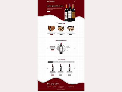 Wine Homepage creative design homepage homepage design mockup