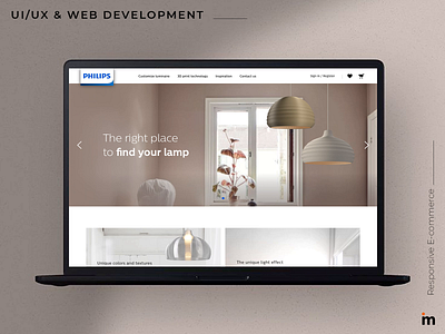 Philips ecommerce graphic design shopify ui design user experience design