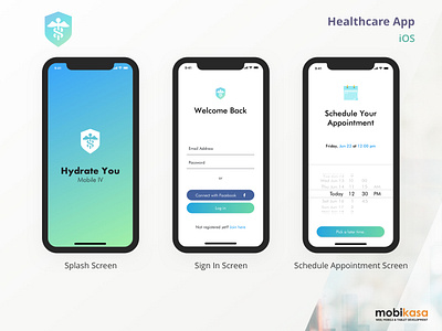 Hydrate You IV app branding calendar design google map integratation home screen icon illustration ios app logo mobikasa mobile mobile app typography uber ui design vector