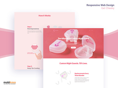 Cheeky design home screen illustration mobikasa shopify typography ui design website design