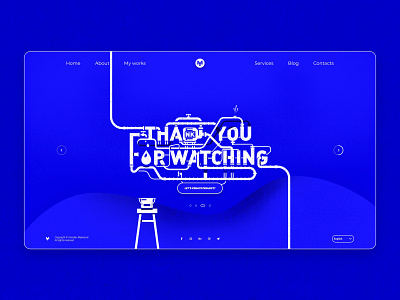 THNK U 4 WTCHN` design illustration type typography ui uidesign uiuxdesign vector web webdeisgn