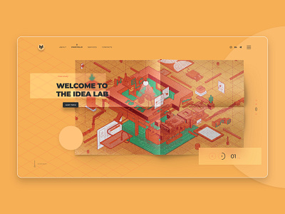 IDEA LAB design illustration illustrator isomatric isometric art type typography ui uidesign uiuxdesign vector web webdeisgn website