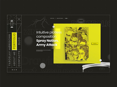 Spray Nation Zine adobe xd art design doodles freehand illustration intuitive portfolio type typography ui uidesign uiuxdesign ux web webdeisgn zine