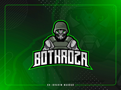 BOTKROZA E-sports Logo design adobe illustrator creative creative logo design esports esports logo gaming logo ibrahim ibrahim mahbub illustration khondkar ibrahim mahbub logo logo design mascot logo stream logo