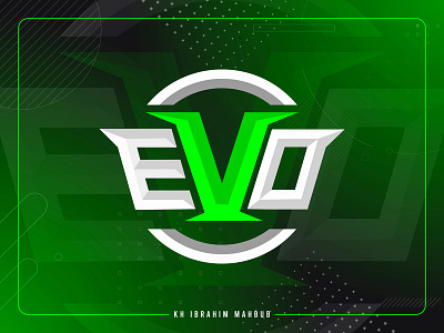 EVO E-sports Logo design adobe illustrator creative design esports esports logo gaming logo ibrahim ibrahim mahbub illustration khondkar ibrahim mahbub logo mascot logo sports logo stream logo