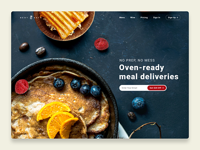 Best Eats above the fold chef eats hero hero image home page homepage meal delivery meal plan oven ready responsive design