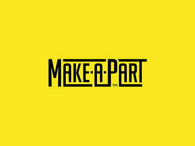 Make-a-Part Logotype 3d printer brand brand identity logo logotype manufacturing parts visual design