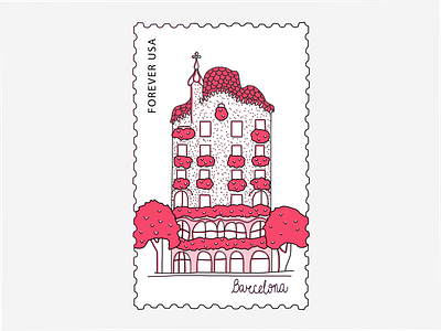 Barcelona Stamp