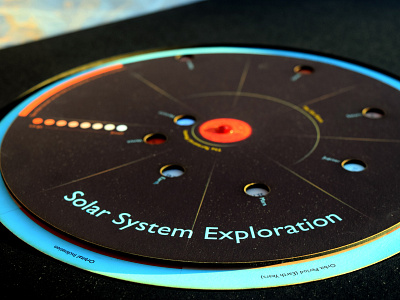 Solar System Interactive Wheel 3d art design planets solar system spinning