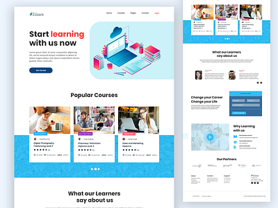 E Learning - Landing page