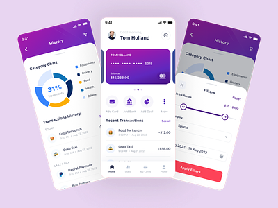 Finance Mobile App Ui Concept ✨