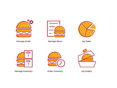 Burger Icon design flat icon illustration illustrator ui vector