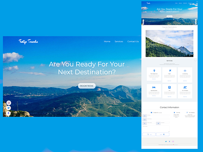 Concept for Travel Website