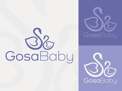 GosaBaby baby baby care baby clothes baby clothing baby logo branding design flat illustration illustrator logo minimal typography vector