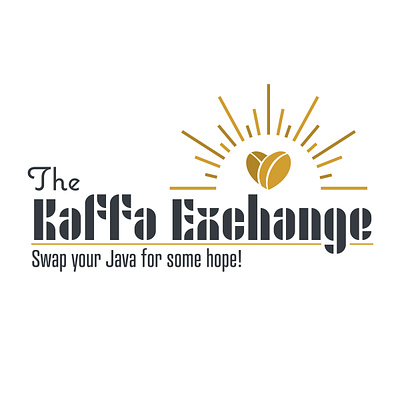 The Kaffa Exchange - Concept 1 design illustration logo typography vector