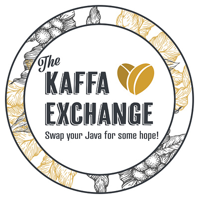 The Kaffa Exchange - Concept 2 design illustration logo typography vector