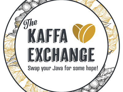 The Kaffa Exchange - Concept 2 design illustration logo typography vector