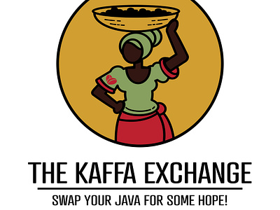 The Kaffa Exchange - Concept 3 design illustration logo typography vector