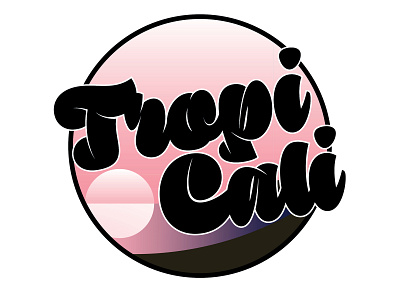 Tropicali Logo - Santa Monica branding design identity illustration illustrator lettering logo type typography vector