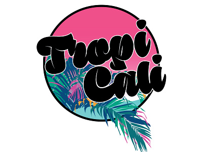 Tropicali Logo - Vice branding design flat identity illustration illustrator lettering logo minimal type typography vector