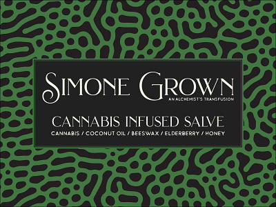 Simone Grown Product Design - Cannabis Slave branding cannabis cannabis branding cannabis packaging cbd design green illustrator logo type typelogo typography