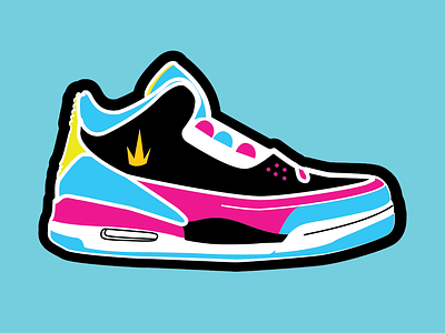 Nike Jordan III Disruption branding design illustration nike product vector