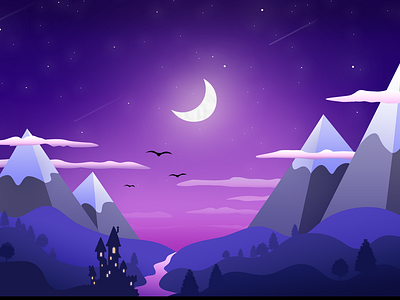 Mountain design illustration vector