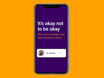 It's okay not to be okay! dailyui design micro interaction uidesign ux uxdesign uxdesigner visual design