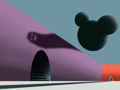 Dark Side of The Gloom fantasy ghosts graphicdesign high contrast mickey mouse minimal simple design surrealism