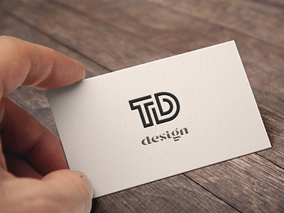 TD design (my logo) ai flat geometric icon logo minimal simple