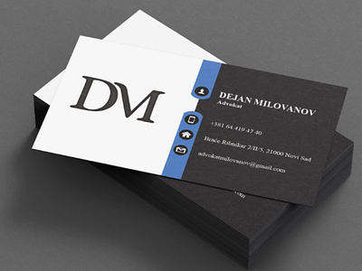 Business card design businesscard illustrator minimal vizitka