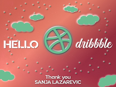 Hello Dribbble affinity designer design dribble first shot illustration join dribbble new arrival vector