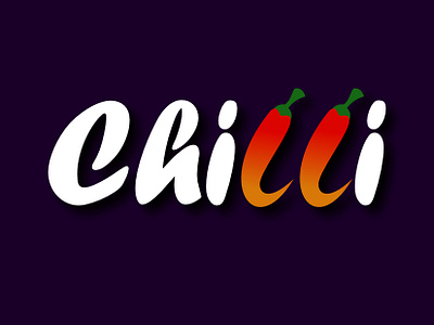 Chili Logo branding chilly flat flatdesign illustrator logomark logoproject logos symbol type typography vector