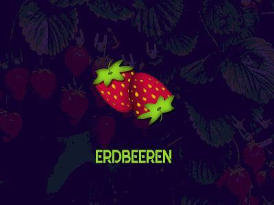 Erdbeeren/Strawberries adobe affinity grafik illustration illustrator logodesign logomark logoproject logos typography vector