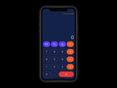 Daily UI :: 004 Calculator