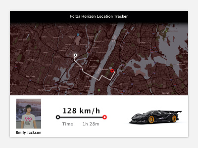 Daily UI :: 020 Location Tracker