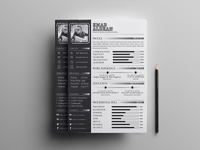 Free Stylish Resume Template with Cover Letter and Portfolio branding curriculum vitae cv cv template design free free cv template free resume template freebie freebies resume