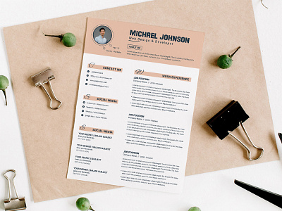 Free Elegant Word Resume Template