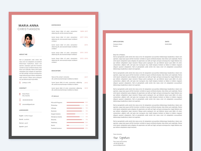 Free Sketch Resume Template   Cover Letter by Julian Ma on Dribbble