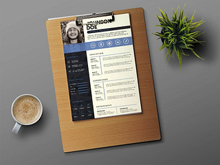 Free Professional Curriculum Vitae Template by Julian Ma on Dribbble