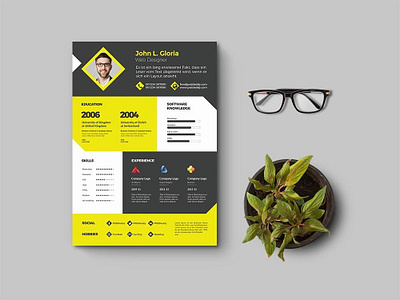 Free Designer Resume Template (PSD) branding curriculum vitae cv cv template design designer free free cv template free photoshop resume free resume template freebie freebies photoshop cv photoshop resume psd psd cv psd resume resume