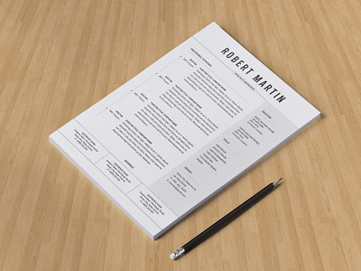Free Microsoft Word resume template with cover letter