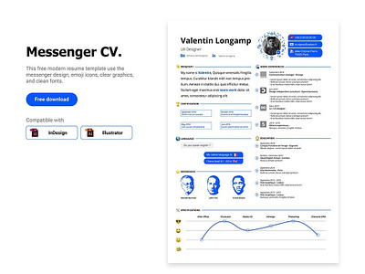 Free Modern Resume Template branding cover letter curriculum vitae cv cv template design free free cv template free resume template freebie freebies resume word resume