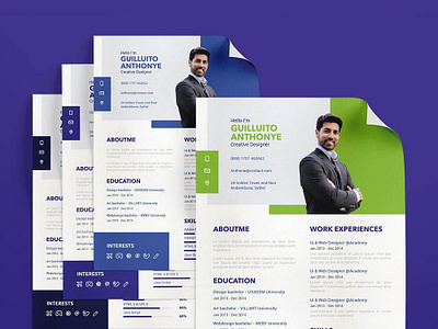 Free Resume/CV Template with Professional Look branding cover letter curriculum vitae cv cv template design free free cv template free resume template freebie freebies resume