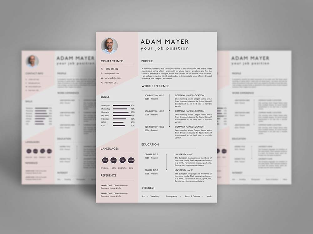 Free Universal Resume Template By Julian Ma On Dribbble