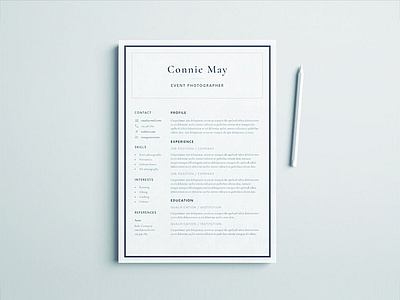 Free Event Photographer Resume Template curriculum vitae cv cv template design free free cv template free resume template freebie freebies resume